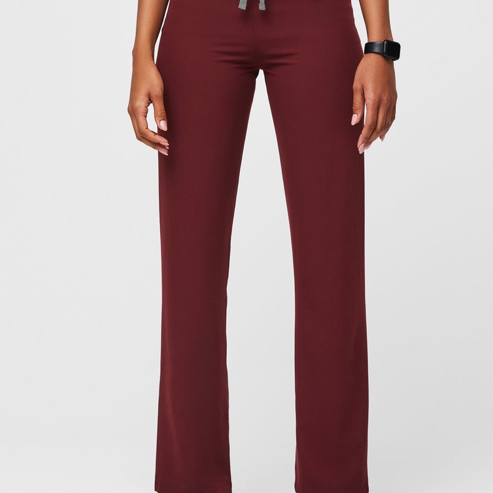 Figs Livingston Scrub Pants in Burgundy